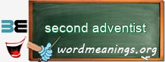 WordMeaning blackboard for second adventist